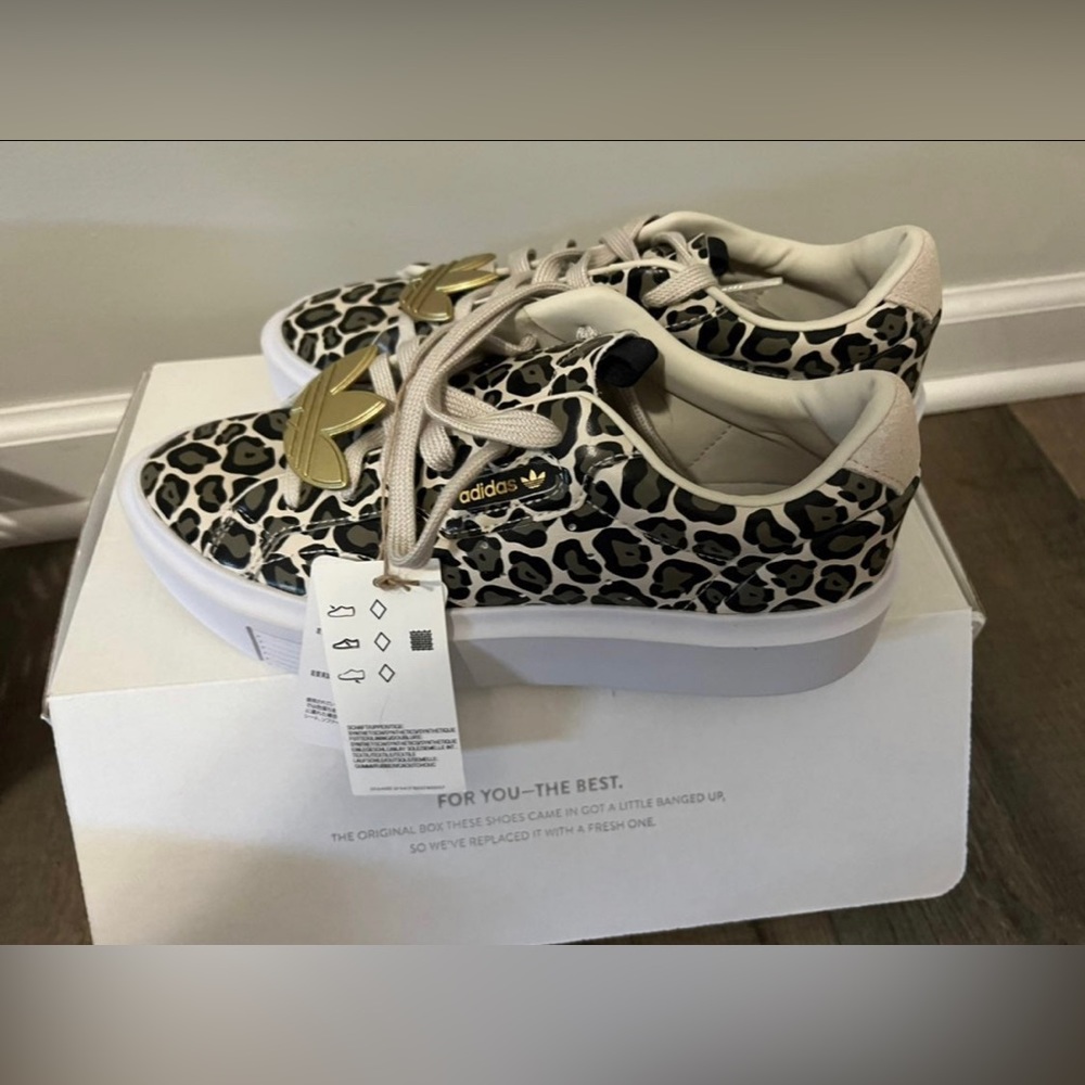 Adidas Sleek Super Platform Leopard print